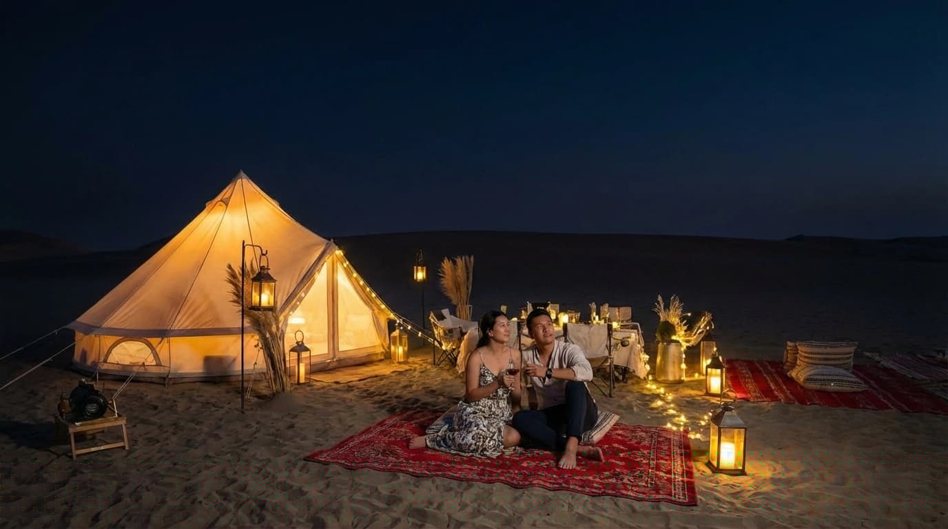 CENA EN EL DESIERTO DE HUACACHINA